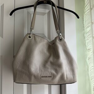 Michael Kors Off White Leather Shoulder Bag